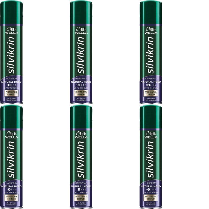 Silvikrin Classic Hairspray Natural Hold 250ml - Pack of 6