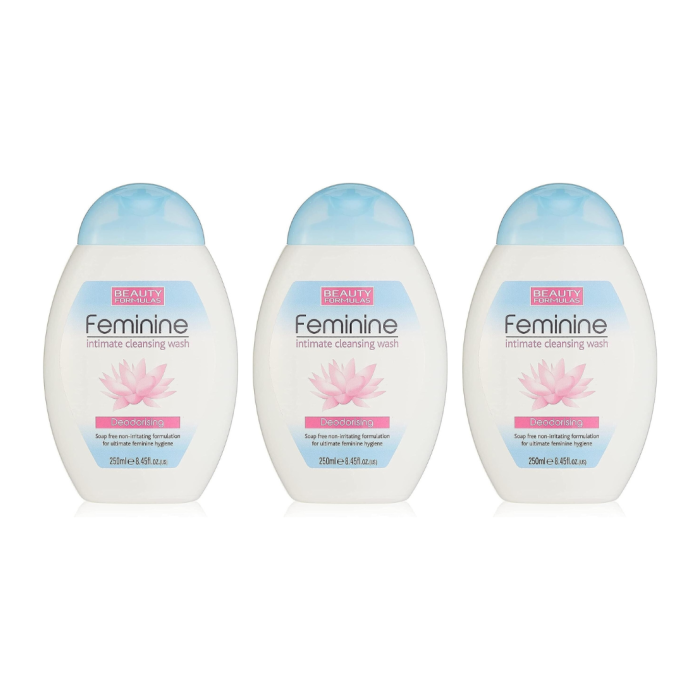 Beauty Formulas Feminine Intimate Cleaning Wash 250ml - Pack of 3