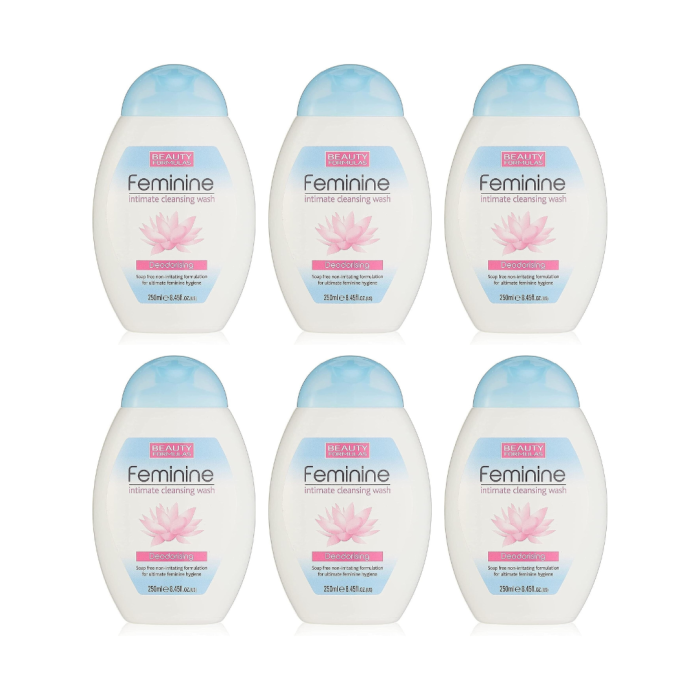 Beauty Formulas Feminine Intimate Cleaning Wash 250ml - Pack of 6