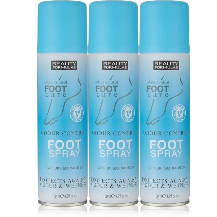 Beauty Formulas Odour Control Foot Care Spray 150ml - Pack of 3
