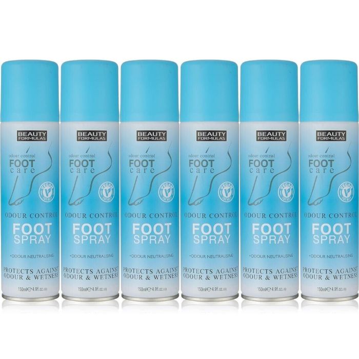 Beauty Formulas Odour Control Foot Care Spray 150ml - Pack of 6