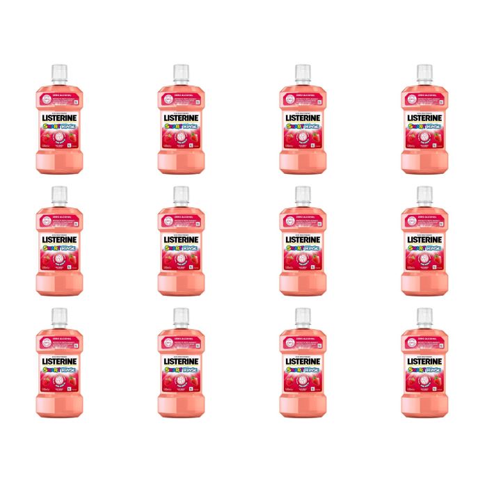 Listerine Kids Smart Rinse Mild Berry Mouthwash 250ml - Pack of 12