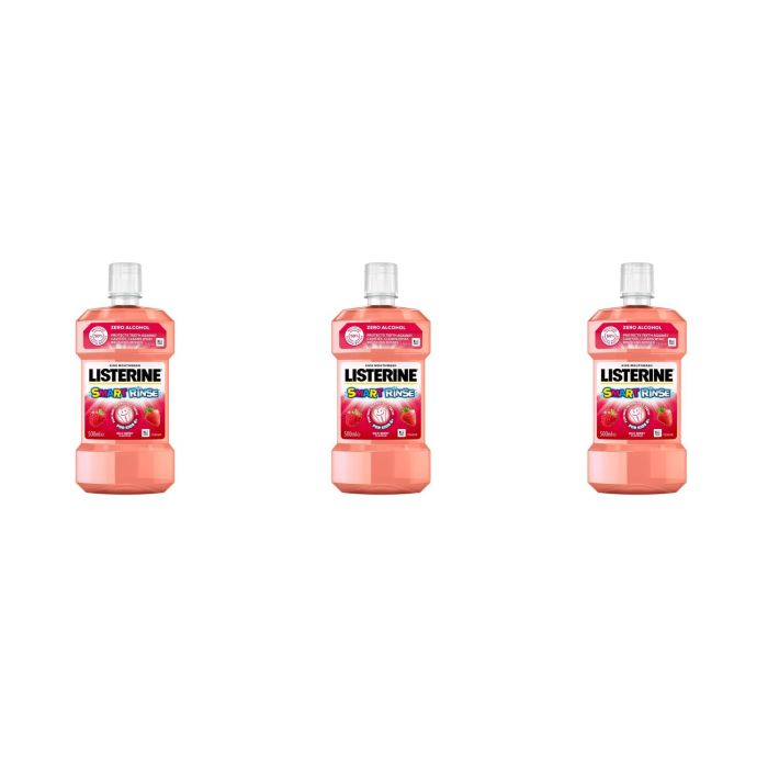 Listerine Kids Smart Rinse Mild Berry Mouthwash 250ml - Pack of 3