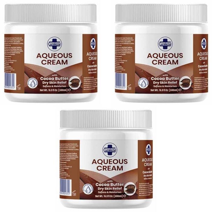Curalene Aqueous Cream with Cocoa Butter for Dry Skin Relief 500ml