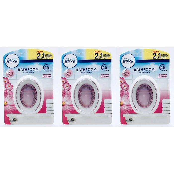 Febreze Bathroom Gel Air Freshener Blossom & Breeze 7.5ml bottle
