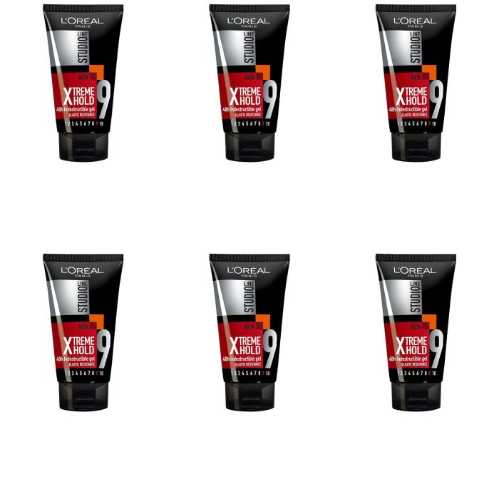 Loreal Studio Xtreme Hold Indestructible Hair Gel 150ml - Pack of 6