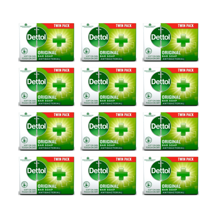 Dettol Twin Pack Antibacterial Original Bar Soap 100g 
