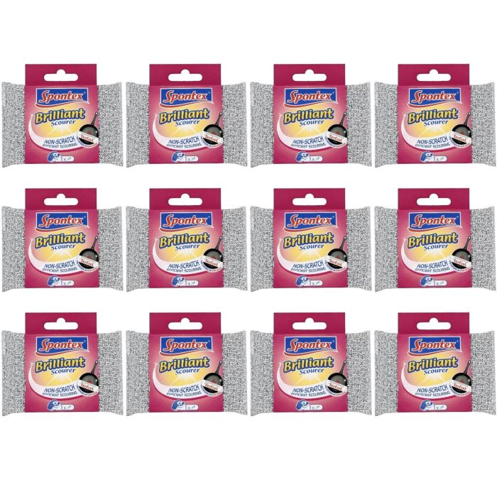 Spontex Brilliant Scourer - Pack of 12
