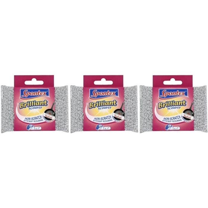 Spontex Brilliant Scourer - Pack of 3