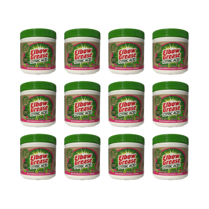 Elbow Grease Citric Acid Limescale Remover 250G - Pack of 12