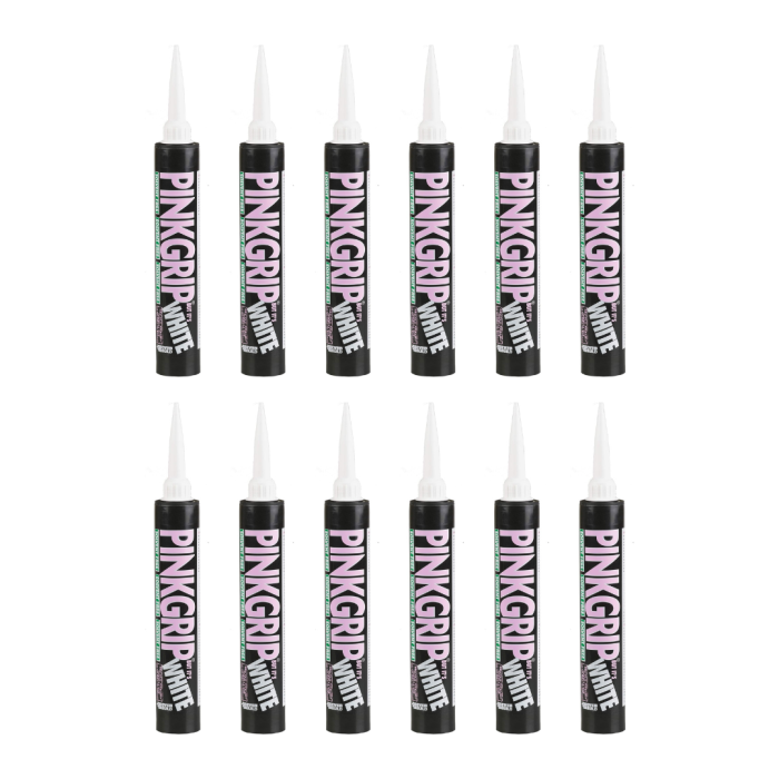 Everbuild Pinkgrip Solvent Free Grab Adhesive 380ml - Pack of 12