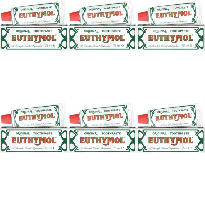 Euthymol Original Toothpaste 75ml - Pack of 6