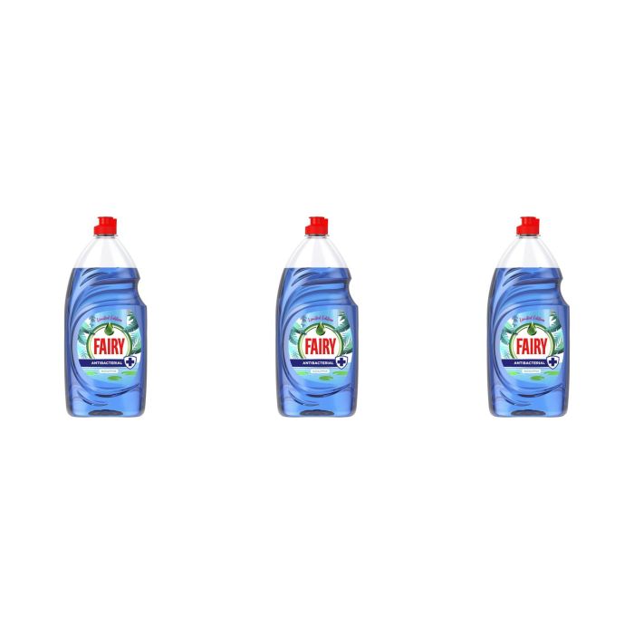 Fairy Platinum Anti Bacterial Washing Up Liquid Eucalyptus 820ml - Pack of 3