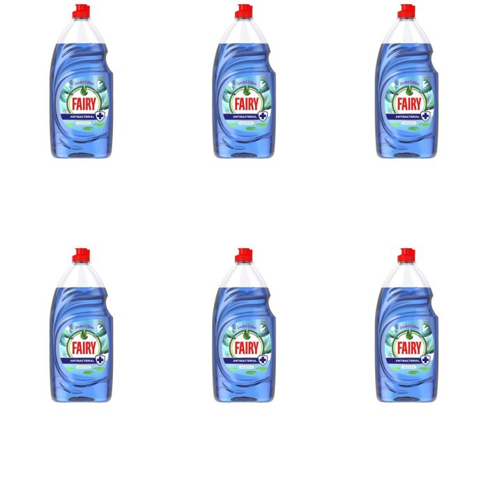 Fairy Platinum Anti Bacterial Washing Up Liquid Eucalyptus 820ml - Pack of 6