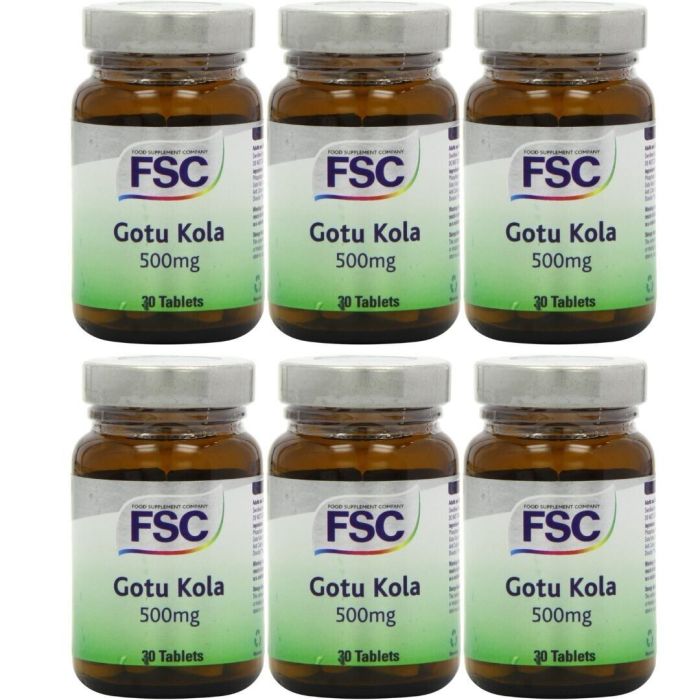 FSC Gotu Kola 500mg 30 Tablets - Pack of 6