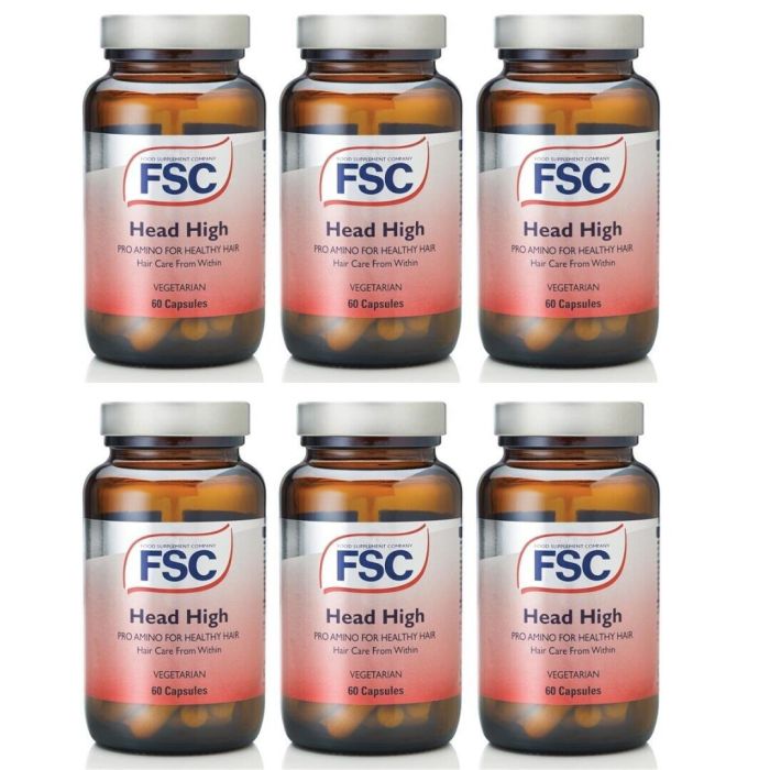 FSC Head High Pro-Amino 60 Veg Capsules - Pack of 6