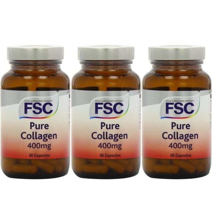FSC Pure Collagen 400mg 60 Capsules - Pack of 3