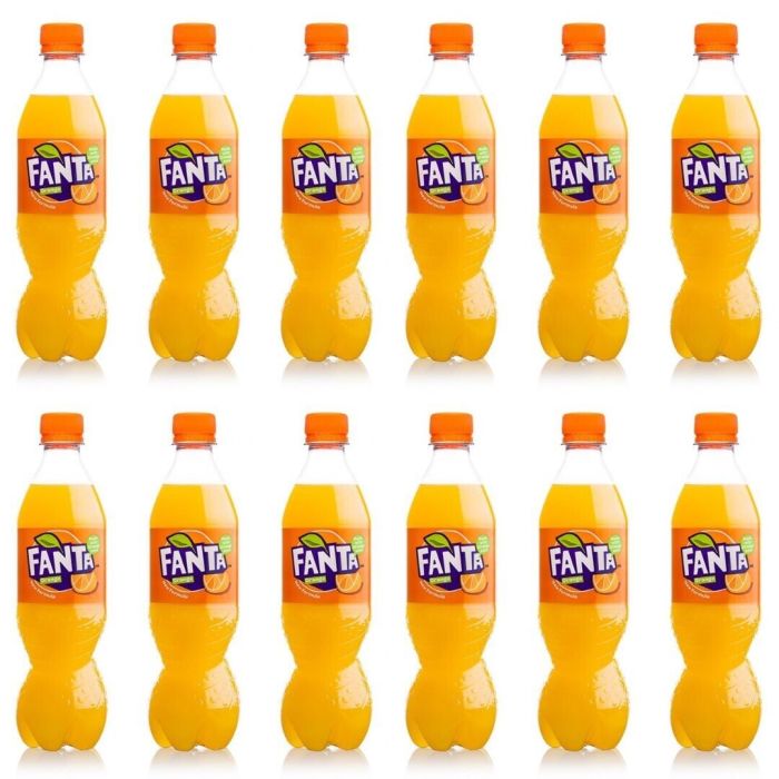 Fanta Soft Drink Orange Bottle 500ml - Pack of 12