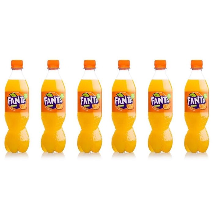 Fanta Soft Drink Orange Bottle 500ml - Pack of 6