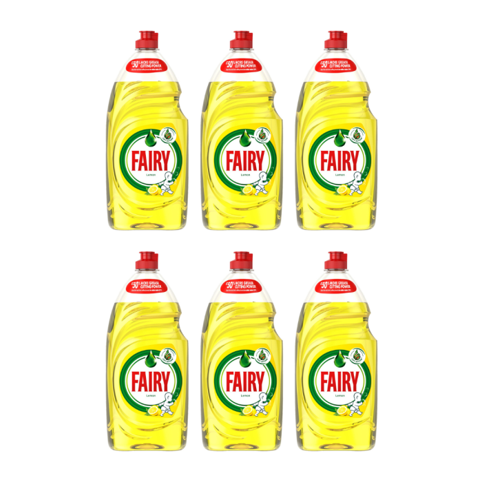Fairy Washing Up Liquid Lemon 1015ml - Pack of 6