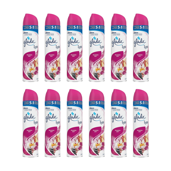 Glade Relaxing Zen aerosol room spray 300ml air freshener lotus flower and muguet

