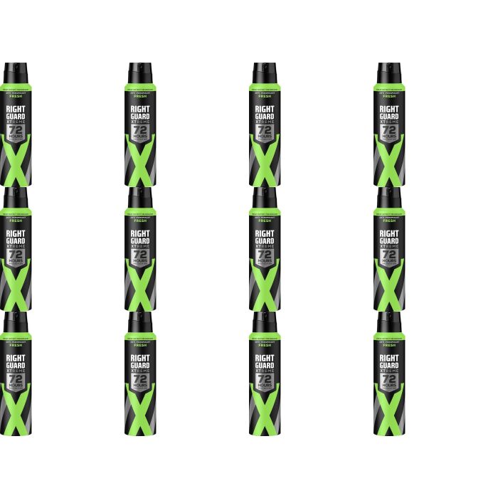 Right Guard Xtreme Fresh 72H Protection Anti-Perspirant Spray 150ML - Pack of 12
