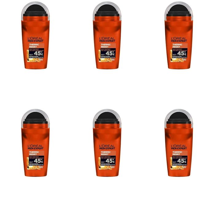 Loreal Paris Men Expert Thermic Resist Roll-On 50ml - Pack of 6