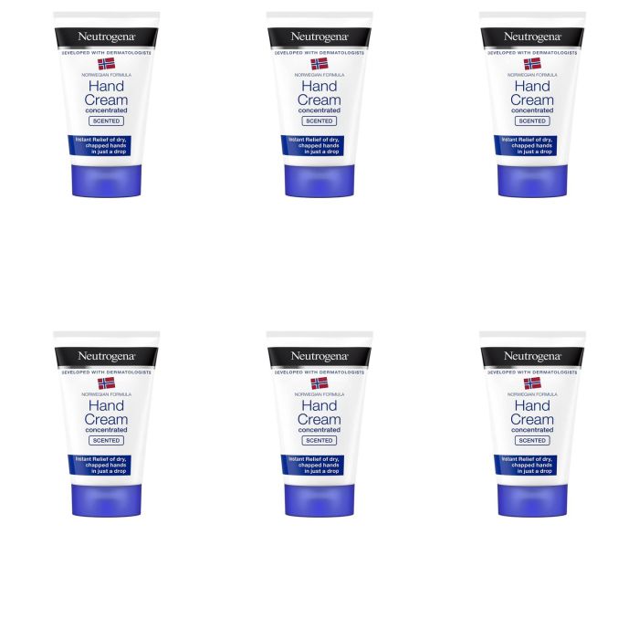 Neutrogena Concentrated Scented Hand Cream 50ml - Pack of 6