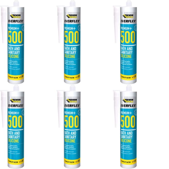Everbuild Everflex 500 Silicone Stone 295ml - Pack of 6