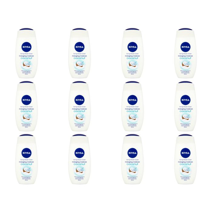 Nivea Shower Coconut Cream 250ml - Pack of 12