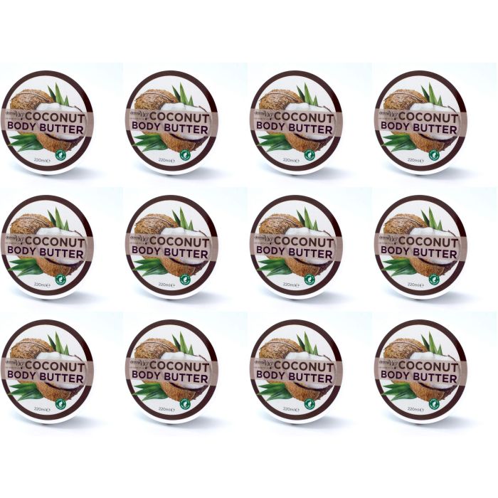 Derma V10 Coconut Body Butter 220ml  - Pack of 12