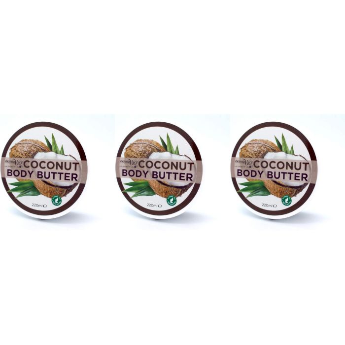 Derma V10 Coconut Body Butter 220ml  - Pack of 3