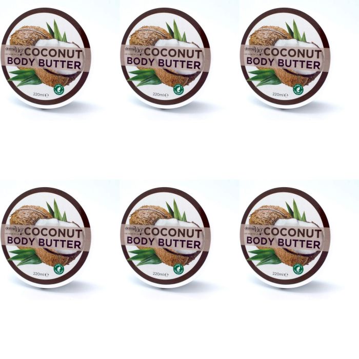 Derma V10 Coconut Body Butter 220ml  - Pack of 6