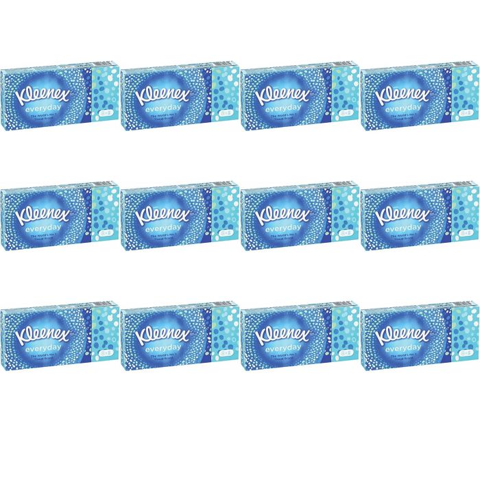 Kleenex Everyday Tissues 8 Packs Soft Facial, Travel, Pocket Tissues - Pack of 12