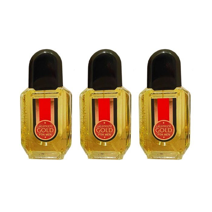 Laghmani Gold Perfume Eau De Toilette Natural Spray 85ml - Pack of 3