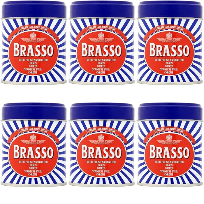 Brasso Metal Polish Wadding 75g - Pack of 6