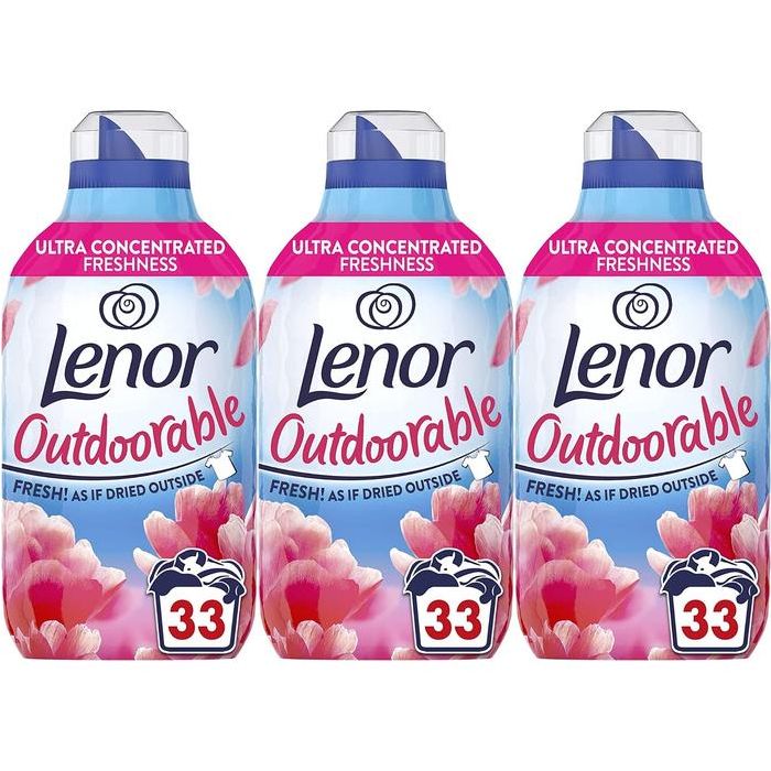 Lenor Outdoorable Pink Blossom 33 Washes 462 ml - Pack of 3