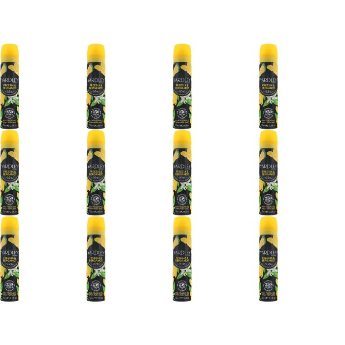 Yardley Body Spray Freesia 75ml - Pack of 12