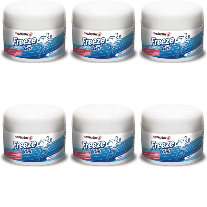 Masterplast Freeze Gel Muscle Relief & Comfort 200ml - Pack of 6