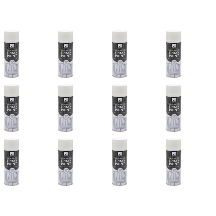 151 White Matt Finish Multipurpose Spray Paint 400ML - Pack of 12