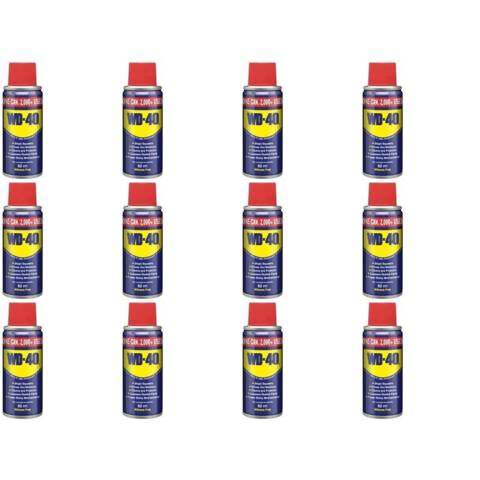 WD40 Lubricant Spray 80ml - Pack of 12
