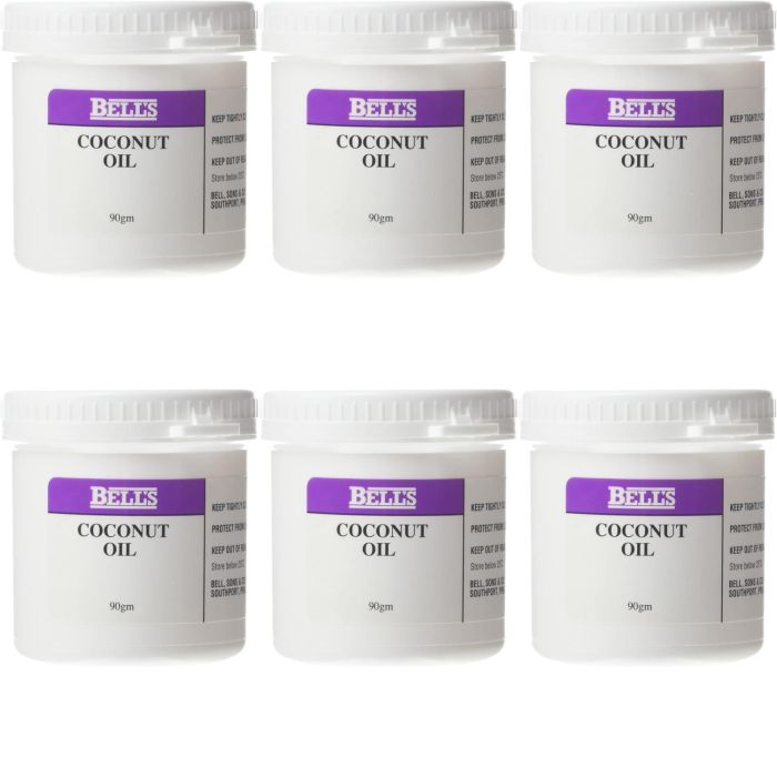 Bell's Nourishing & Strengthening Coconut Oil for Hair 90g - Pack of 6