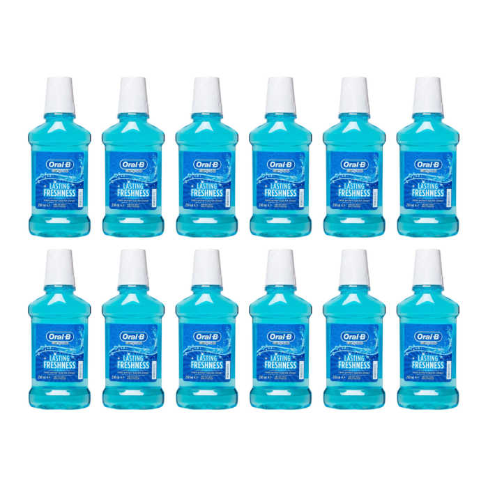 Oral-B Complete Lasting Freshness Mouthwash 250ml - Arctic Mint - Pack of 12