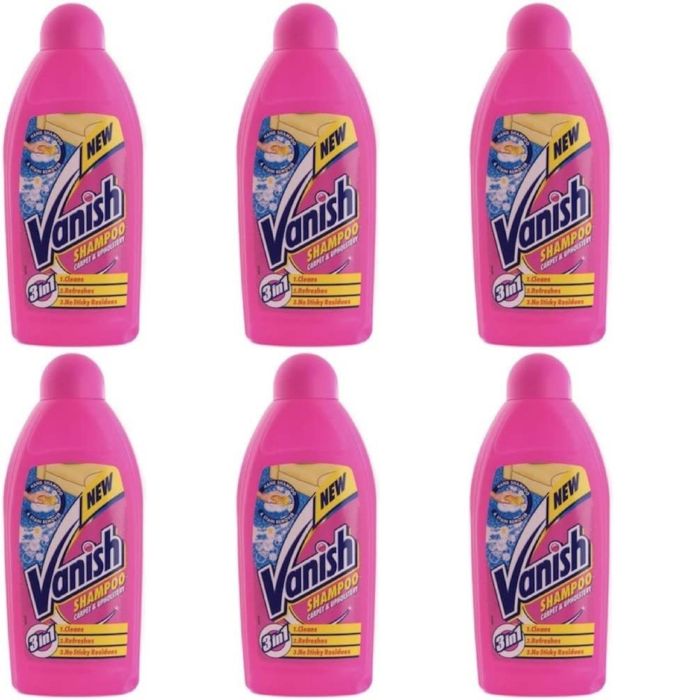 Vanish Clean & Fresh Hand Carpet Shampoo Cleanser 450ml - Pack of 6