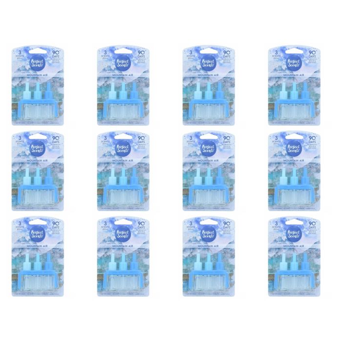 Perfect Scents Mountain Air Freshener Refill 20ml plug-in bottle on a white background

