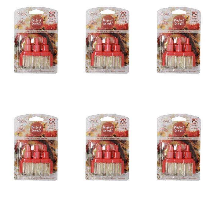 Perfect Scents Apple & Cinnamon 3 Scents Air Freshener Refill 20ml on a clean white background
