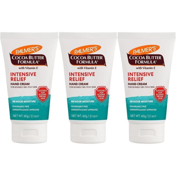 Palmer's Hand Cream Intensive Relief Cocoa Butter with Vitamin E 60g - Pack of 3