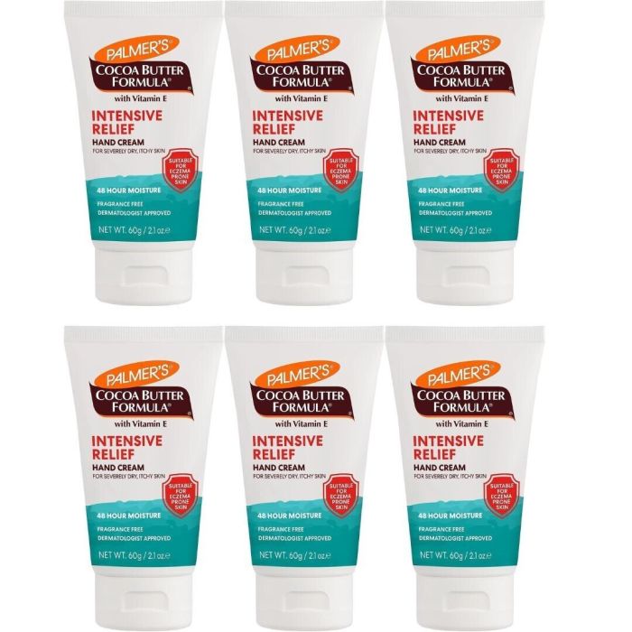 Palmer's Hand Cream Intensive Relief Cocoa Butter with Vitamin E 60g - Pack of 6