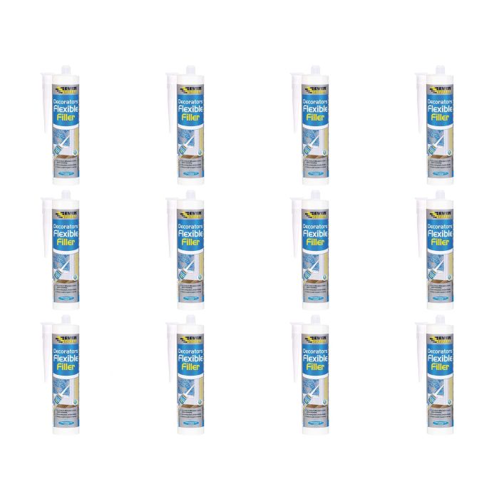 Everbuild Flexible Decorators Filler White 290ml - Pack of 12