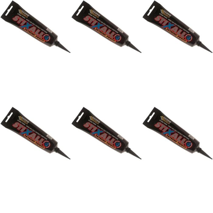 Everbuild Stixall Crystal Clear Sealant And Adhesive 80ml - Pack of 6